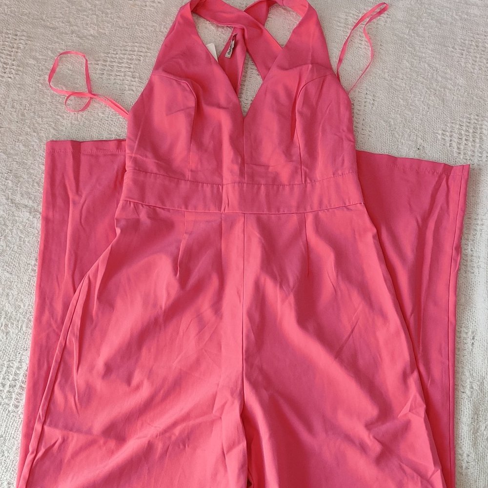 nwt pink jumpuit